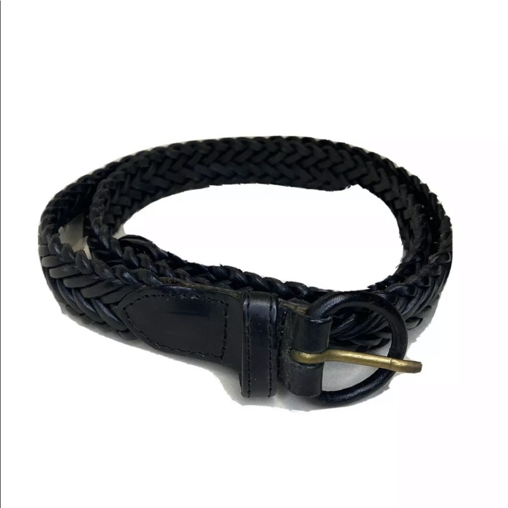 Braided￼ Leather Belt Italian Leather vintage